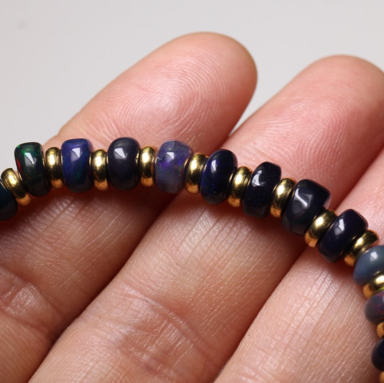 Elemental Balance - Opal Men's Zodiac Personalize Bracelet