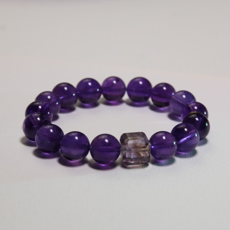 Inner Fire Balance – Personalized Amethyst Zodiac Bracelet
