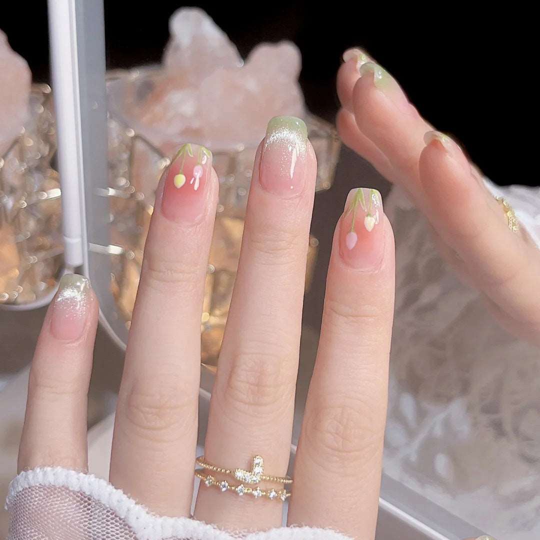 Beautiful Summer Short Press On Nails