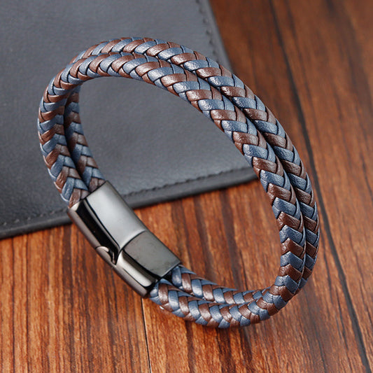 2 Colors Braided Bracelet for Men