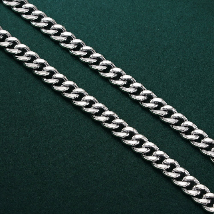 5mm Cuban Link Chain S925 Sterling Silver Necklace