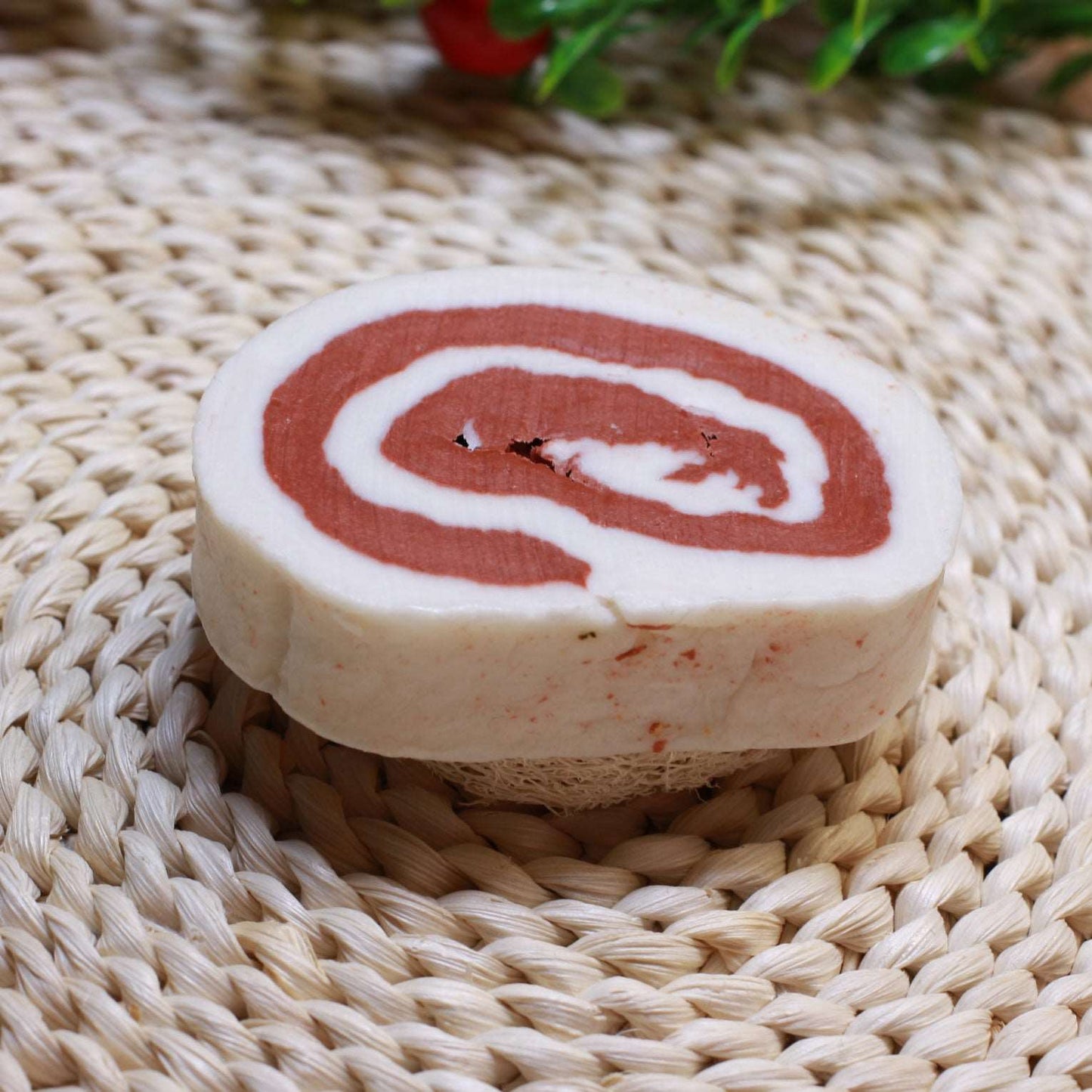 Handmade Carnation Sushi Cold Process Soaps for Face Cleaning Skin Soothing Hydrating Organic