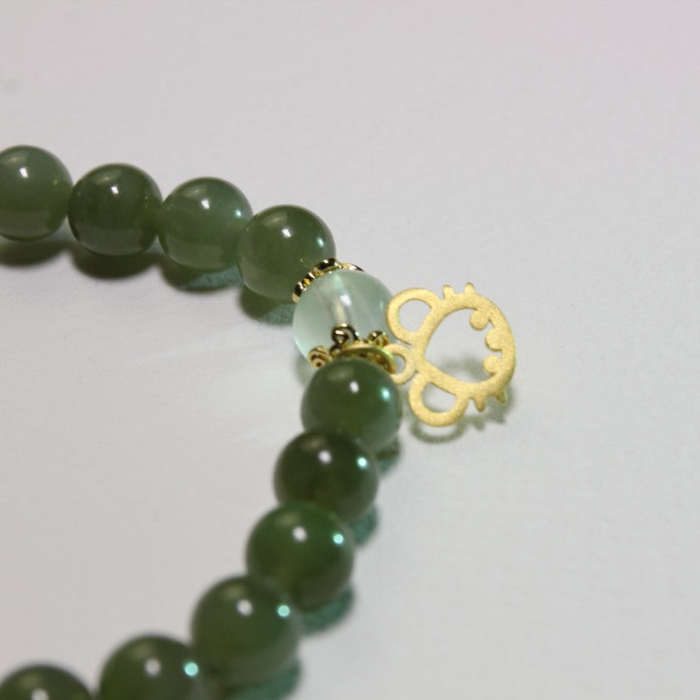 Vitality - Wood Element Premium Hetian Jade + Zodiac + Chinese Zodiac Personalize Bracelet