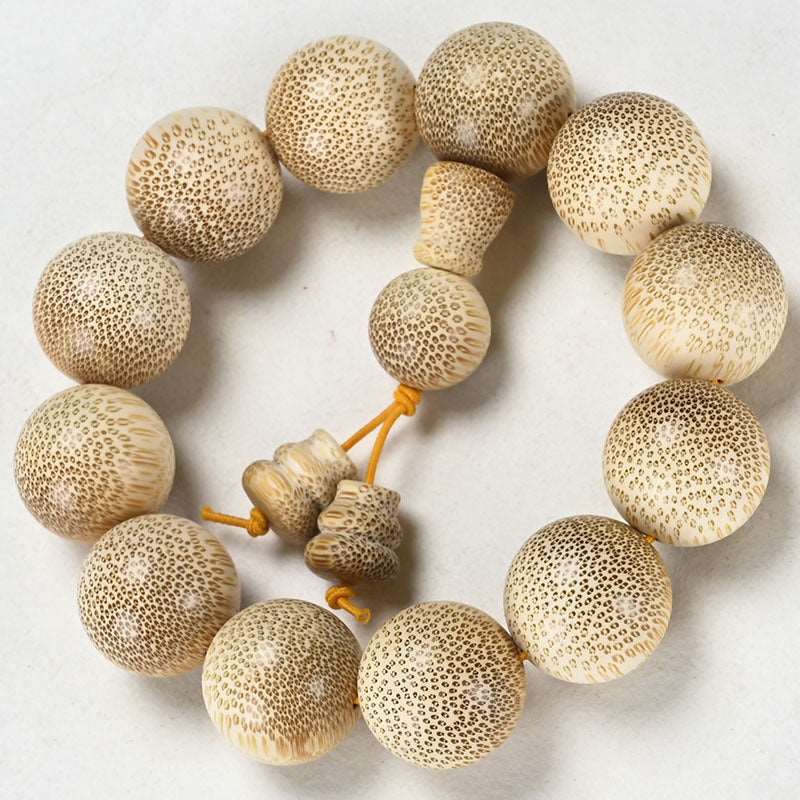 Handcraft China Dragon Blood Golden Silk Bamboo Beads Bracelet for both Men and Women