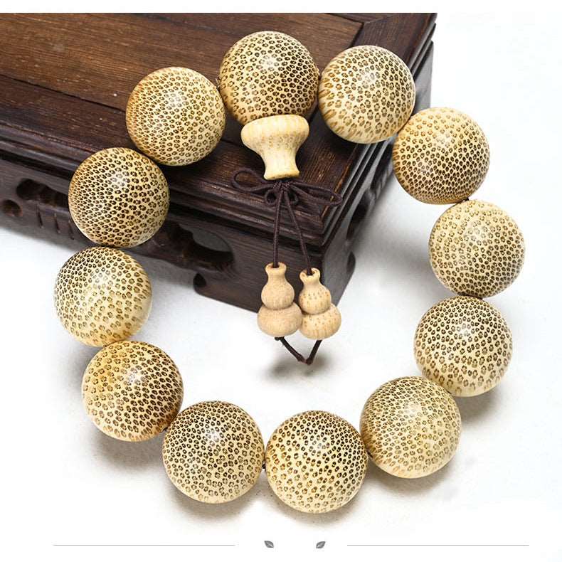 Handcraft China Dragon Blood Golden Silk Bamboo Beads Bracelet for both Men and Women